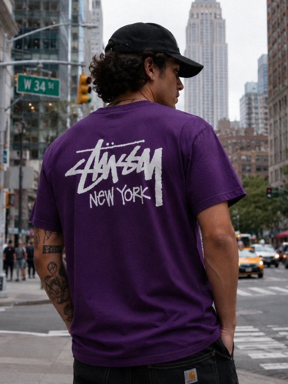 🆕 STUSSY NewYork Chapter Archived Color Way Y2K Dead stock 2XL XXL